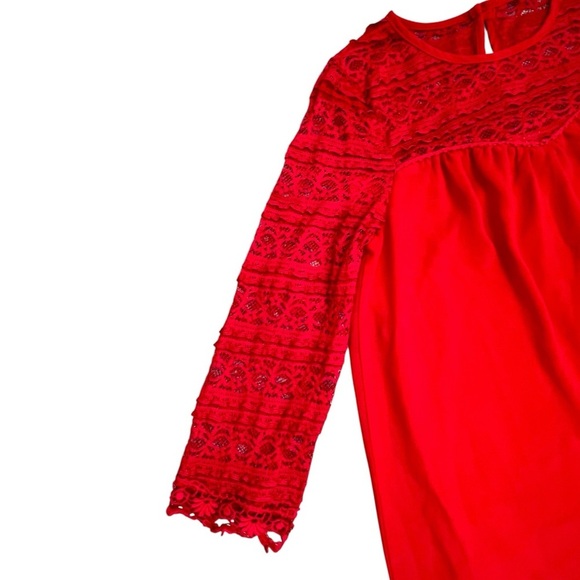 Speechless Red Long Lace Sleeve Dress - Picture 14 of 16